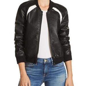 Joe's Jeans Women's Paola Bomber, Black, XS